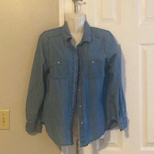 Liz Claiborne simply Liz denim top size M. Very good condition
